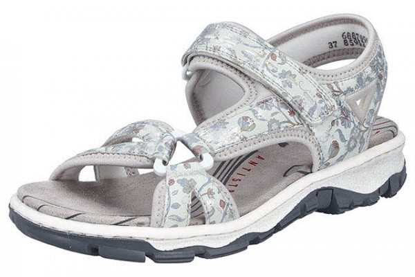 Rieker FSK Damen Sandalen GRAU/KOMBI