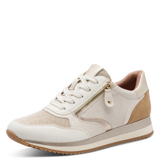 Jana Soft Line Women Lace-up BEIGE - Bild 1