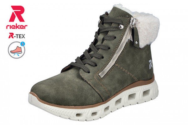 Rieker HWK Damen Stiefel GRÜN