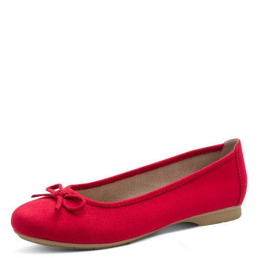 Jana Soft Line Woms Ballerina ROT - Bild 1
