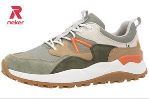 Rieker Evolution FSK Herren Halbschuhe GRÜN/KOMBI