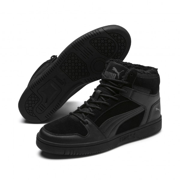 Puma Rebound LayUp SD Fur,PUMA BLAC Schwarz