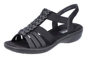 Rieker FSK Damen Sandalen Schwarz