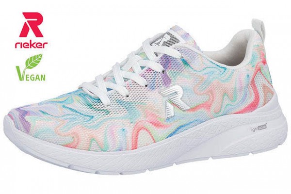 Rieker Sport FSK Damen Halbschuhe WEISS KOMBI