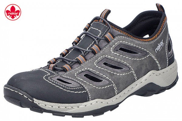 Rieker FSK Herren Halbschuhe GRAU