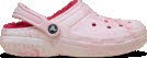 Crocs ClsLinedWatercolorMarbledClog Rosa