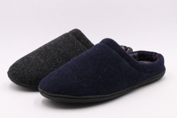 Shoes4all MENS INDOOR FELT SLIPPER Blau