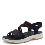 Jana Soft Line Da.-Sandalette blau