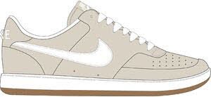 Nike COURT VISION LO FL BEIGE