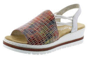 Rieker FSK Damen Sandalen Rot