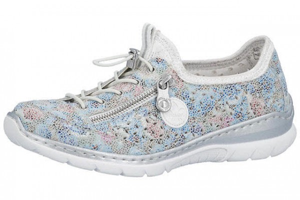 Rieker FSK Damen Halbschuhe WEISS/KOMBI