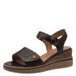 Jana Soft Line Da.-Sandalette braun