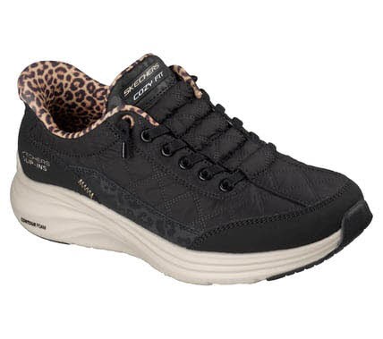 Skechers CONTOUR FOAM - LEOPARD DREAM SCHWARZ