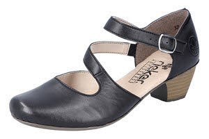 Rieker FSK Damen Halbschuhe SCHWARZ