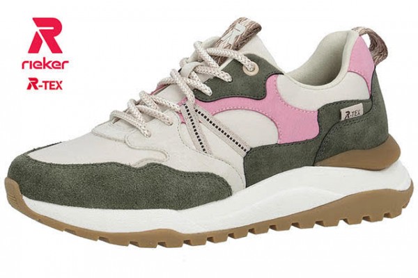 Rieker Evolution HWK Damen Halbschuhe BEIGE BUNT
