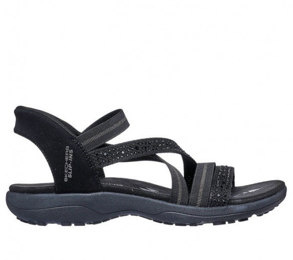 Skechers REGGAE SLIM - SUMMER SPARKLE Schwarz