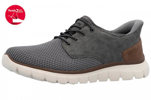 Rieker HWK Herren Halbschuhe GRAU