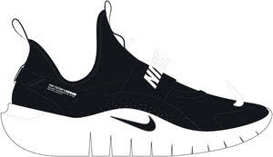 Nike FLEX RUNNER 4 (GS) (Consumer F SCHWARZ