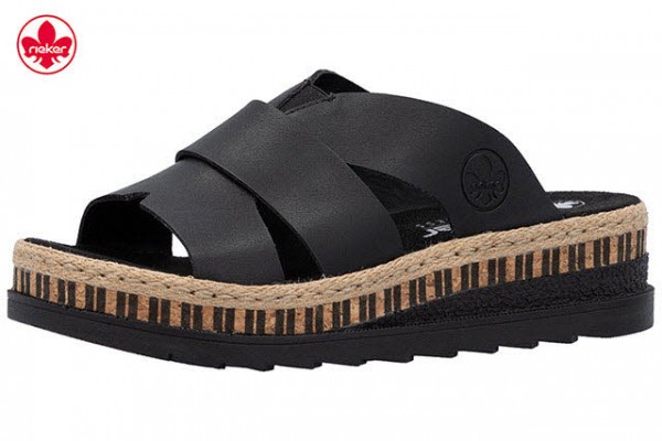Rieker FSK Damen Sandalen SCHWARZ
