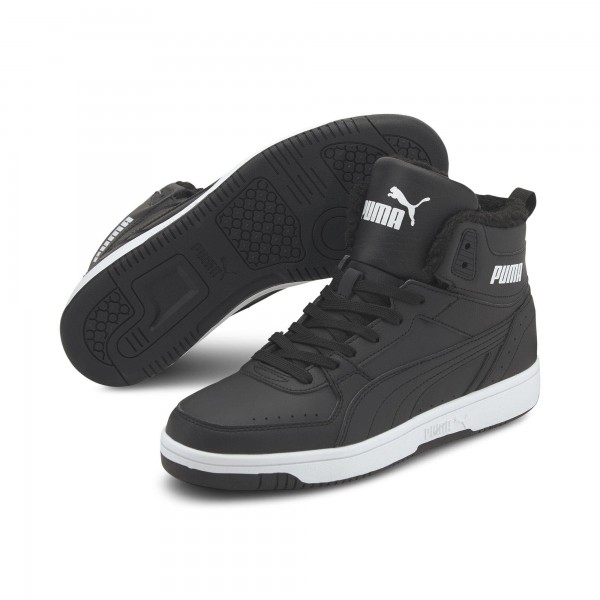 Puma Rebound JOY Fur,PUMA BLAC Schwarz