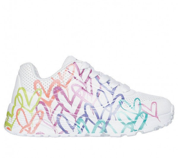 Skechers UNO LITE - METALLIC JOY Weiß