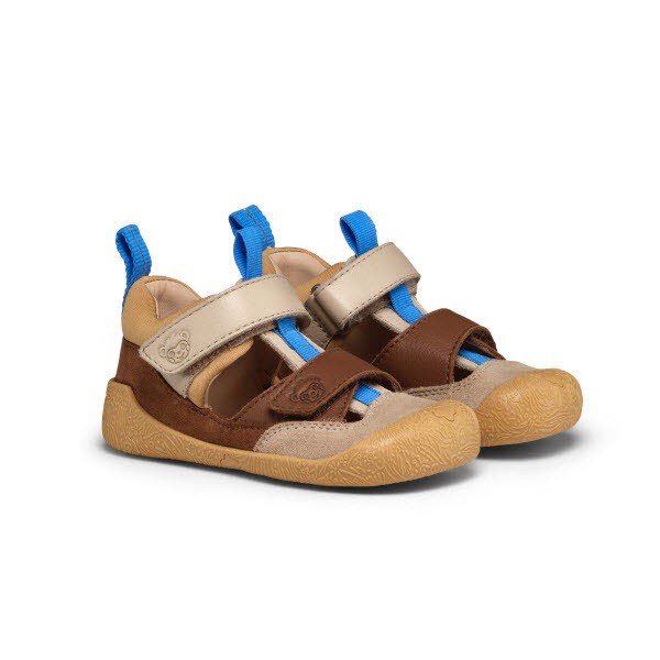 Affenzahn Lauflerner Sandale Leder Freely AFZ BEIGE/KOMBI - Bild 1