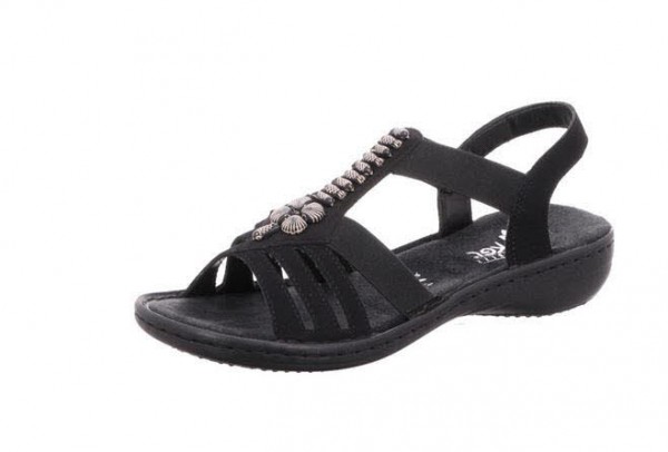 Rieker FSK Damen Sandalen SCHWARZ