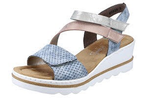 Rieker FSK Damen Sandalen Blau