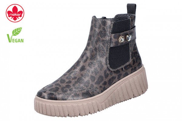 Rieker HWK Damen Stiefel BLAU/KOMBI